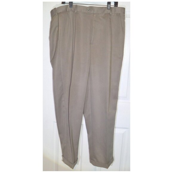 Croft & Barrow Men's Light Brown Size 38W 29L Dress Pants Slacks - Picture 1 of 3